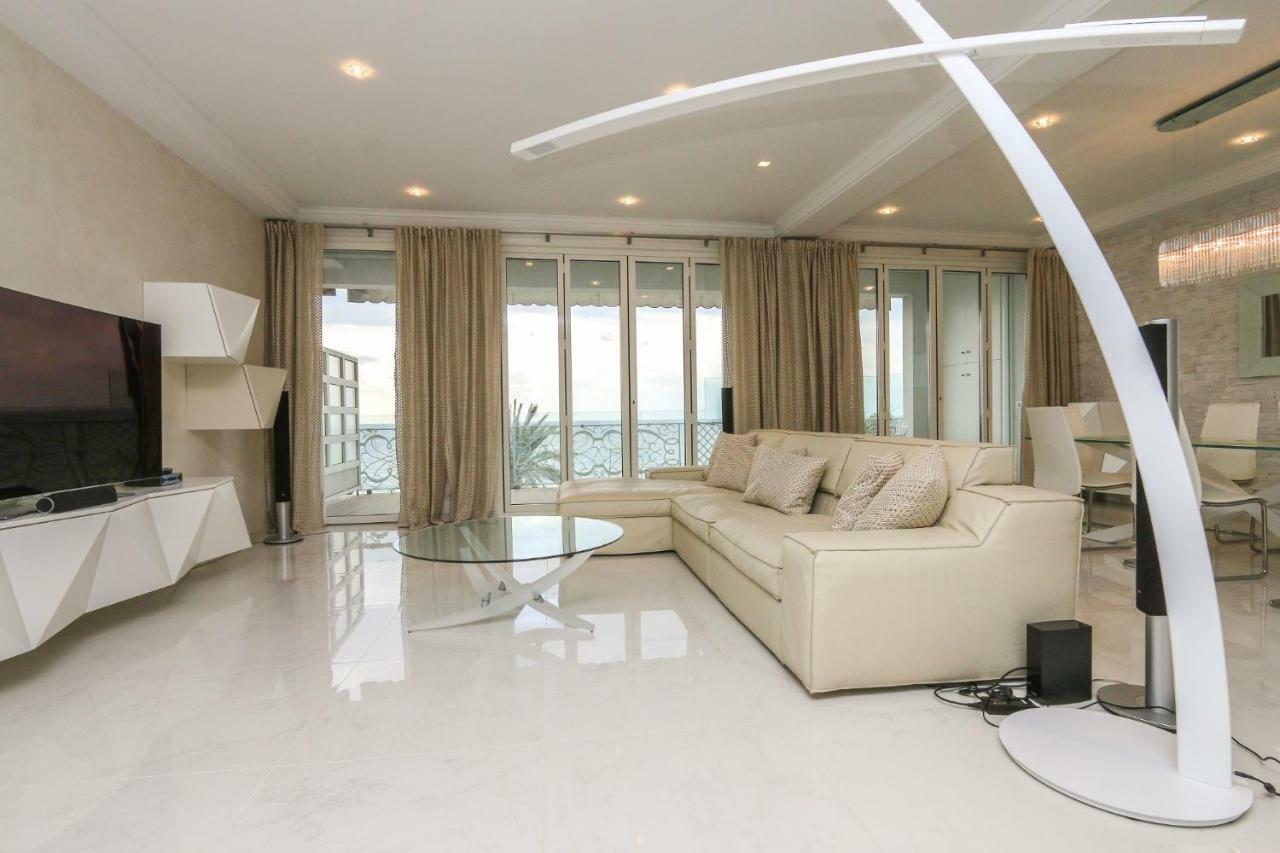 Seafront Modern Apartment Nizza Kültér fotó